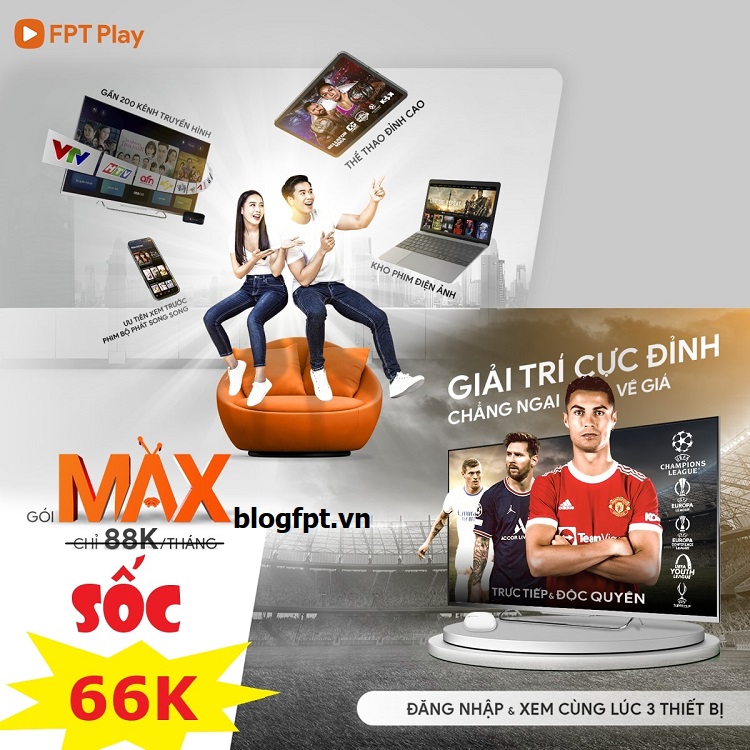 Gói Max FPT Play xem trực tiếp cúp C1